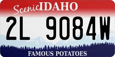 ID license plate 2L9084W