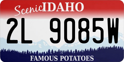 ID license plate 2L9085W