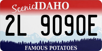 ID license plate 2L9090E