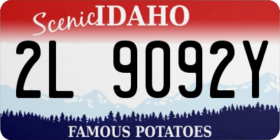 ID license plate 2L9092Y