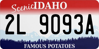 ID license plate 2L9093A