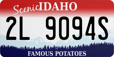 ID license plate 2L9094S