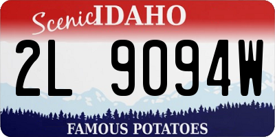 ID license plate 2L9094W
