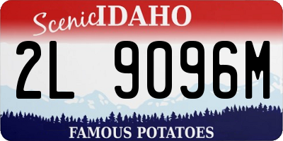 ID license plate 2L9096M