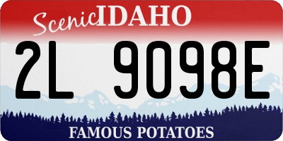 ID license plate 2L9098E