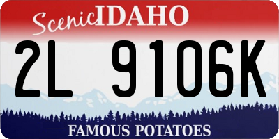 ID license plate 2L9106K