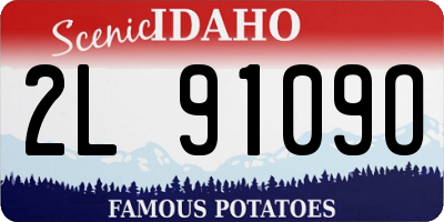 ID license plate 2L9109O