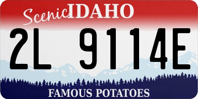 ID license plate 2L9114E