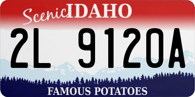 ID license plate 2L9120A