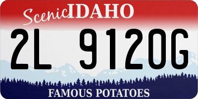 ID license plate 2L9120G