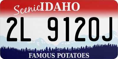 ID license plate 2L9120J