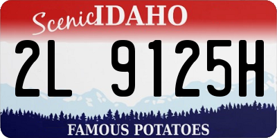 ID license plate 2L9125H