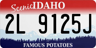 ID license plate 2L9125J