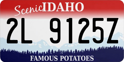 ID license plate 2L9125Z