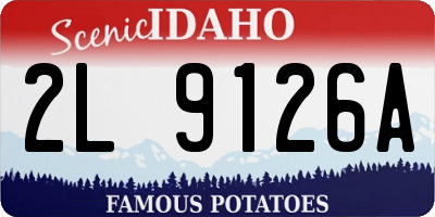 ID license plate 2L9126A