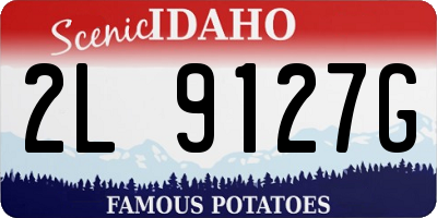 ID license plate 2L9127G