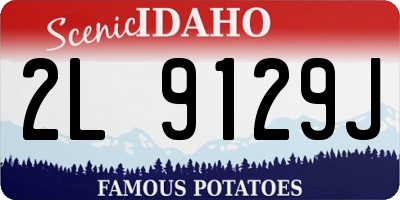 ID license plate 2L9129J