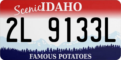 ID license plate 2L9133L