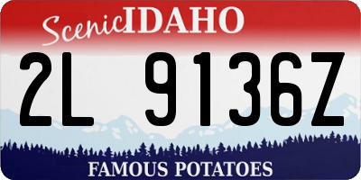 ID license plate 2L9136Z