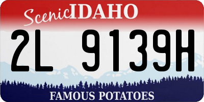 ID license plate 2L9139H
