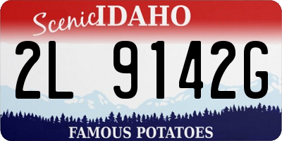 ID license plate 2L9142G