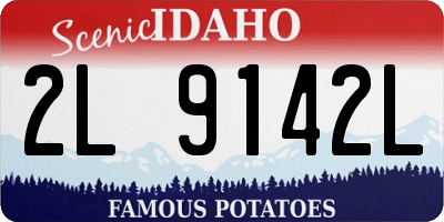 ID license plate 2L9142L