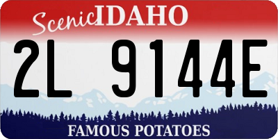 ID license plate 2L9144E