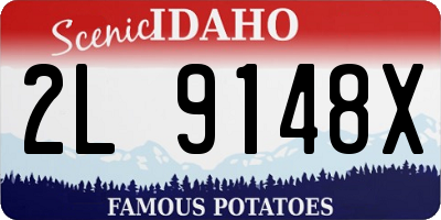 ID license plate 2L9148X