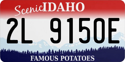 ID license plate 2L9150E