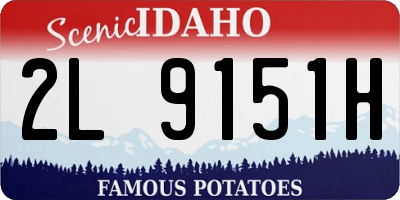 ID license plate 2L9151H