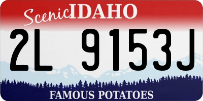 ID license plate 2L9153J