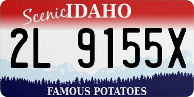 ID license plate 2L9155X