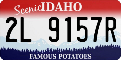 ID license plate 2L9157R