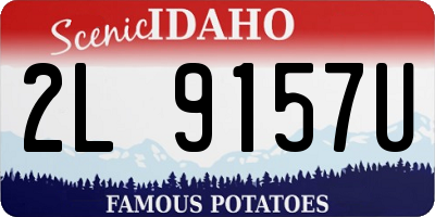 ID license plate 2L9157U