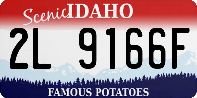 ID license plate 2L9166F
