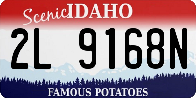 ID license plate 2L9168N