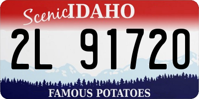 ID license plate 2L9172O