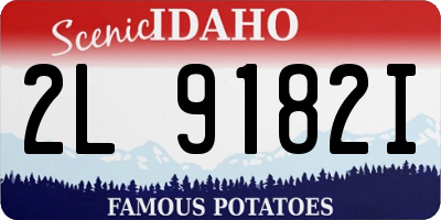 ID license plate 2L9182I