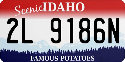 ID license plate 2L9186N