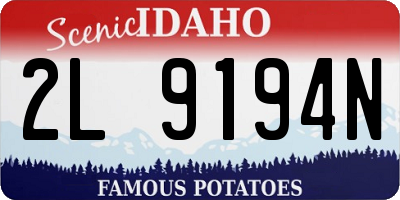 ID license plate 2L9194N