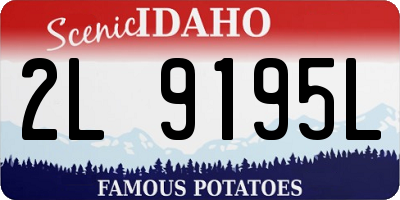 ID license plate 2L9195L
