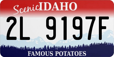 ID license plate 2L9197F