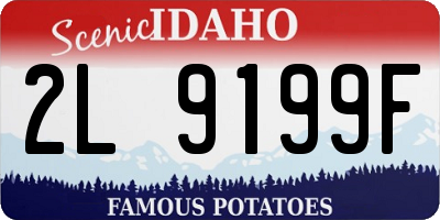 ID license plate 2L9199F