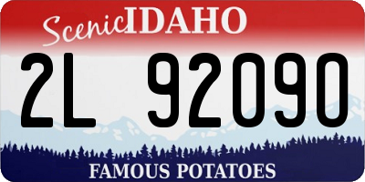 ID license plate 2L9209O