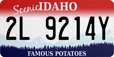 ID license plate 2L9214Y