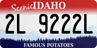 ID license plate 2L9222L