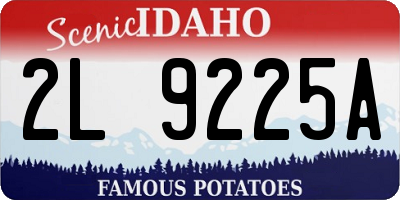ID license plate 2L9225A