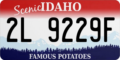 ID license plate 2L9229F