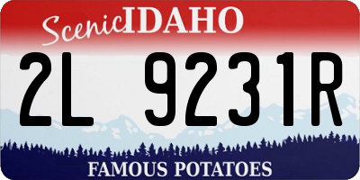 ID license plate 2L9231R