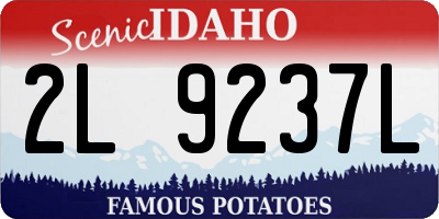 ID license plate 2L9237L
